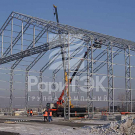 Hangars 60x30 and 37x40 m, for storing helicopters and aircraft